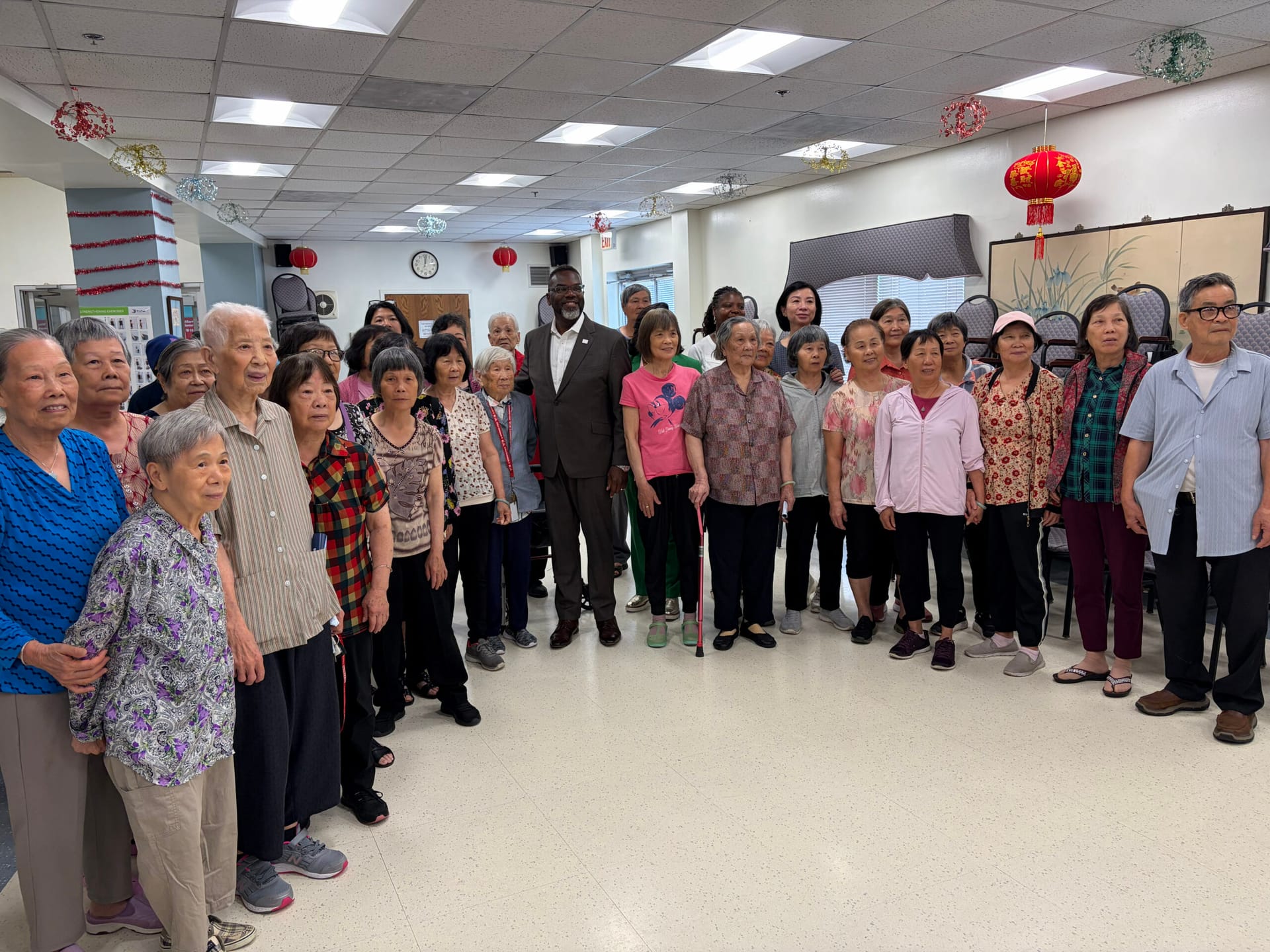 Mayor's Visit Albert and Bernie Wong Senior Living Community